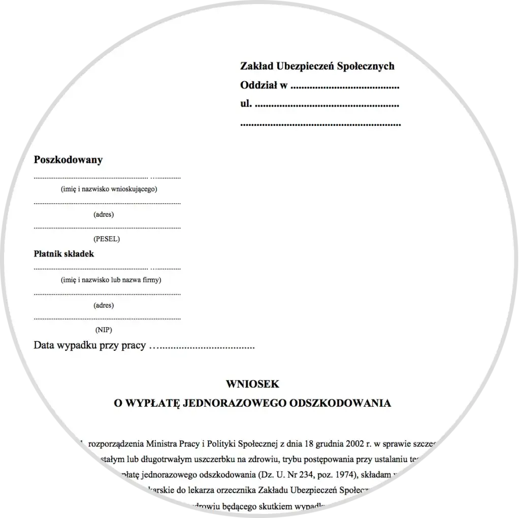 Dyspozycja wypłaty: gotowy wzór dokumentu do pobrania po odszkodowanie