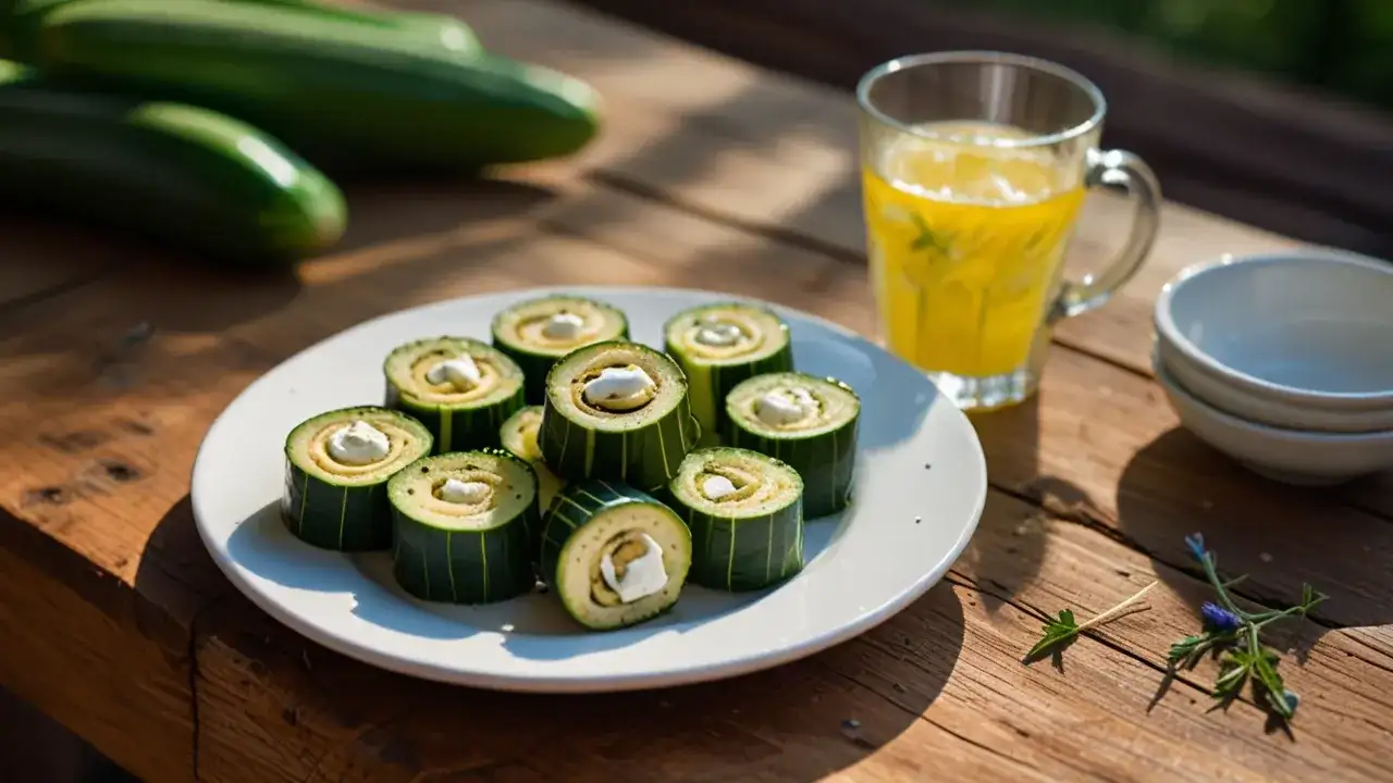 Roladki z cukinii z serem feta: Lekka przekąska na letnie dni