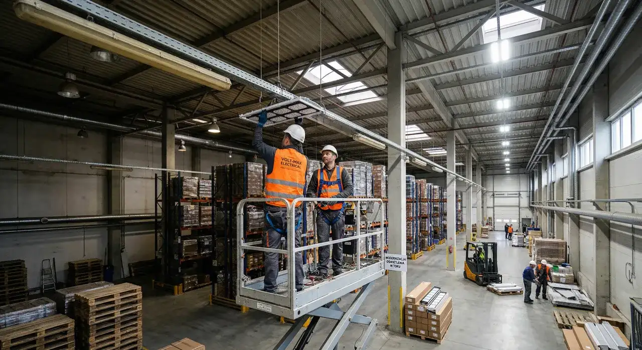 Dobry projekt oświetlenia to nie tylko luksomierz: olśnienie, równomierność, barwa światła i komfort pracy