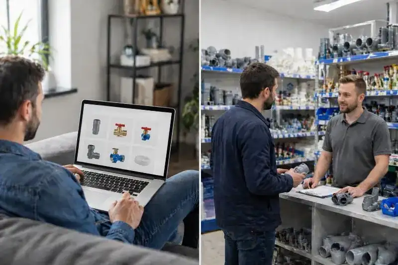 Korzystanie z platformy zakupowej w hurtowni instalacyjnej