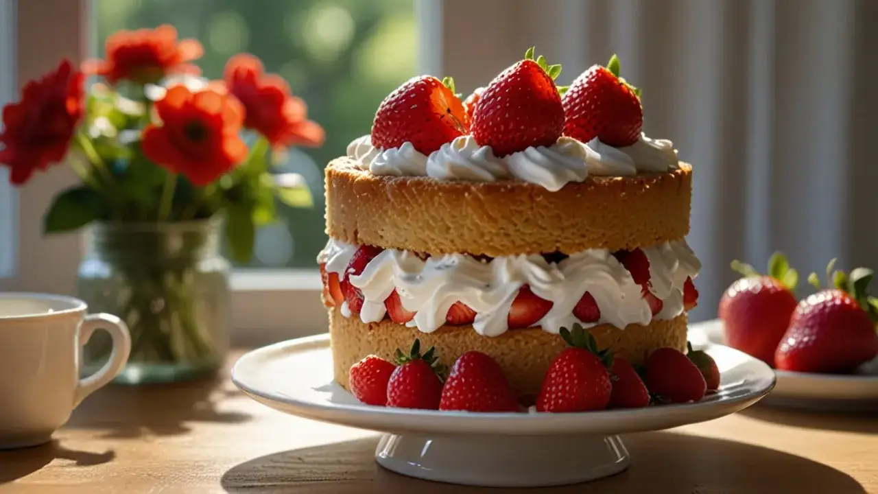 Letni deser: Ciasto z truskawkami, idealne na gorące dni i rodzinne spotkania