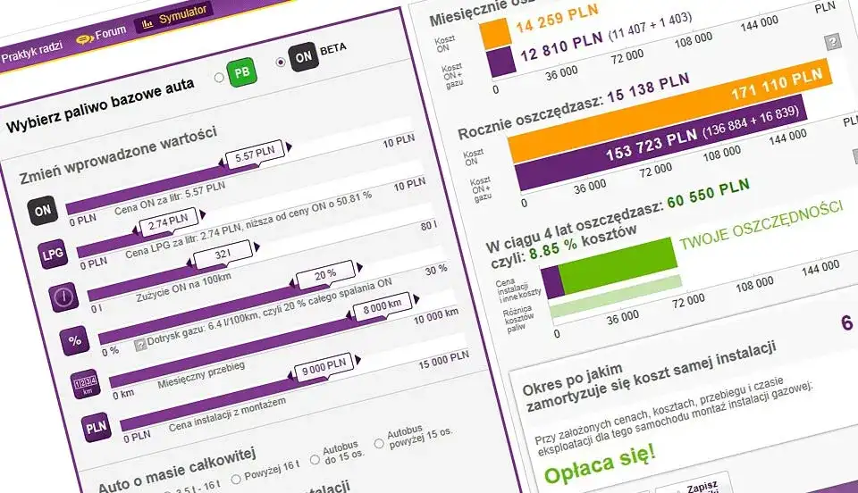Kalkulator diesel czy LPG: oblicz oszczędności i uniknij kosztów