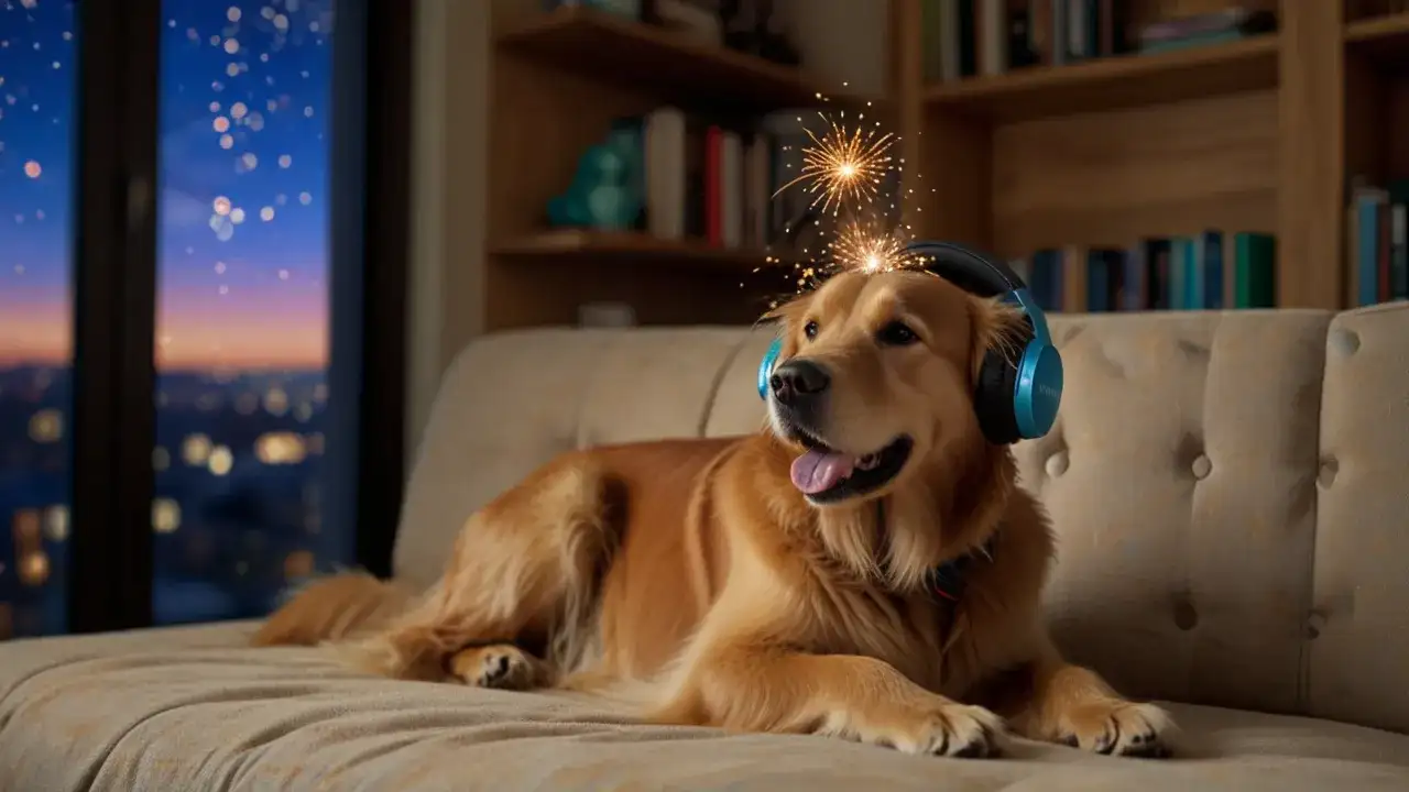 Jak pomóc psu przetrwać sylwestra? Skuteczne sposoby na stres
