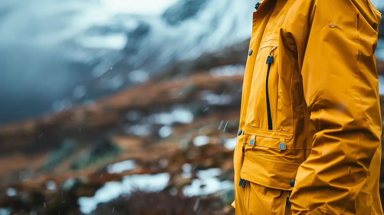 Kurtka didriksons zapewniająca ochronę przed warunkami atmosferycznymi.