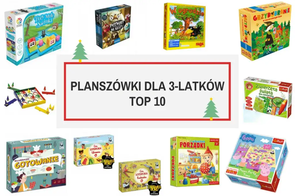 Ranking najlepszych gier planszowych dla 3 latka, które rozweselą malucha