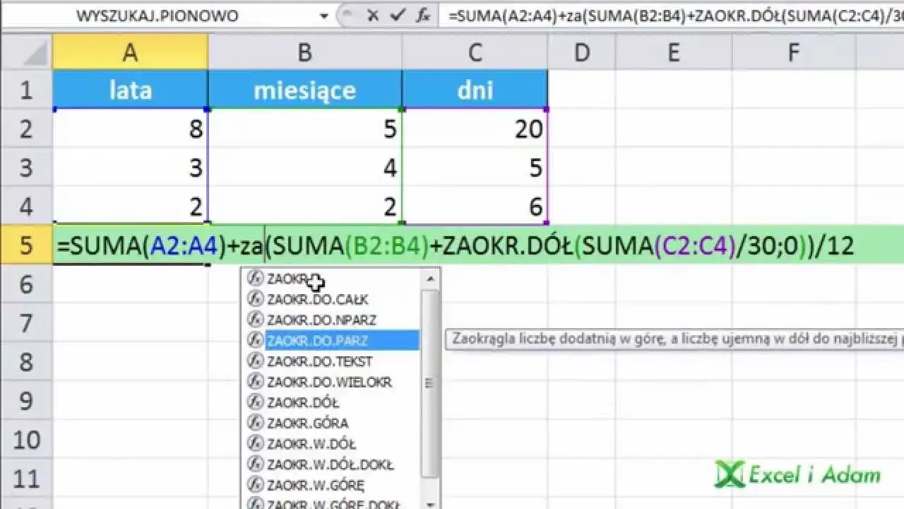 Skuteczne obliczanie stażu pracy w Excelu: Proste metody