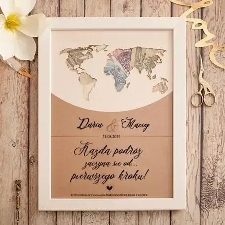 Jak pięknie zapakować pieniądze w ramce na prezent dla bliskich