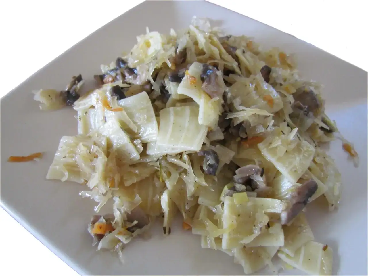 Dietetyczne łazanki z kapustą - Prosty przepis na smaczne fit danie