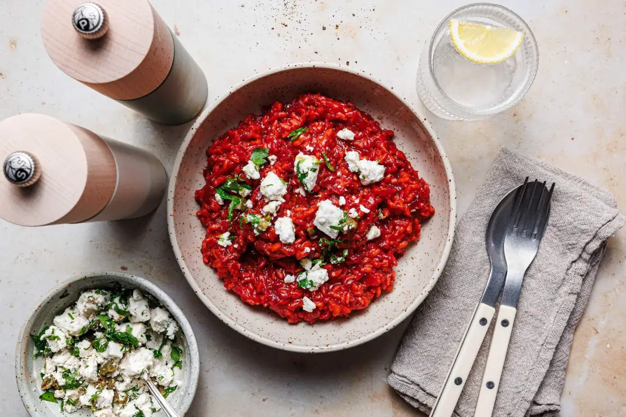 Rote Bete Risotto vegetarisch