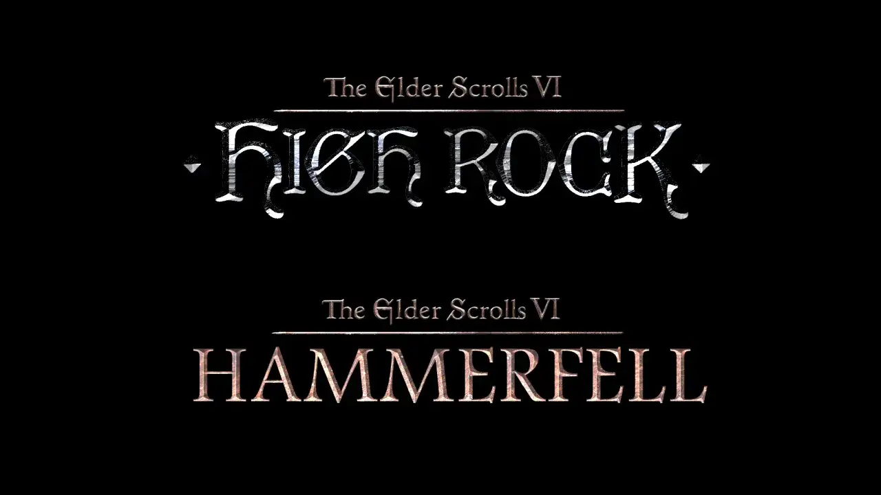 Dwa tytuły gry The Elder Scrolls VI: 
