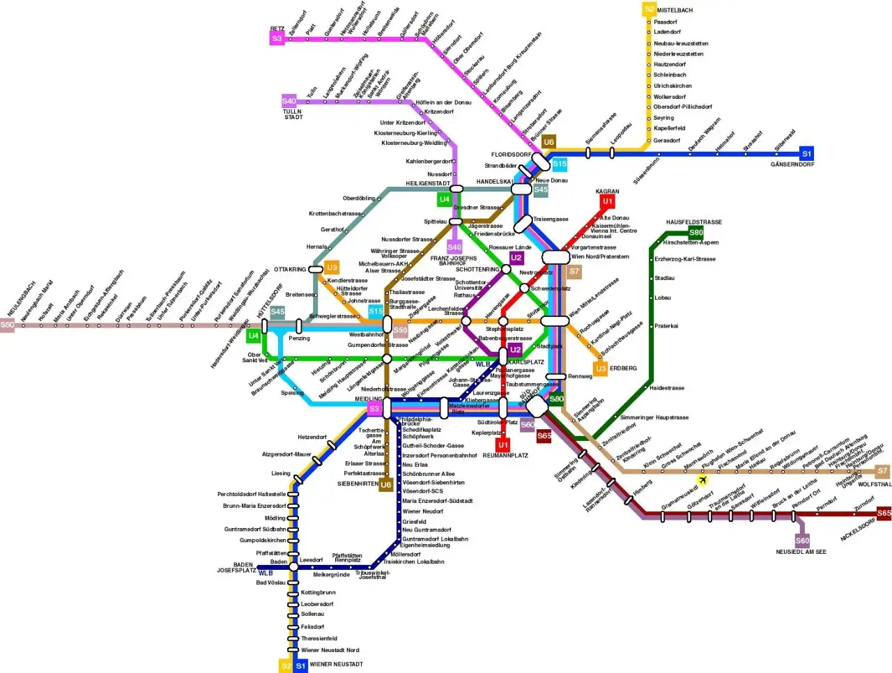 mapa popularnych tras autobusowych Polska Austria, bus do Wiednia