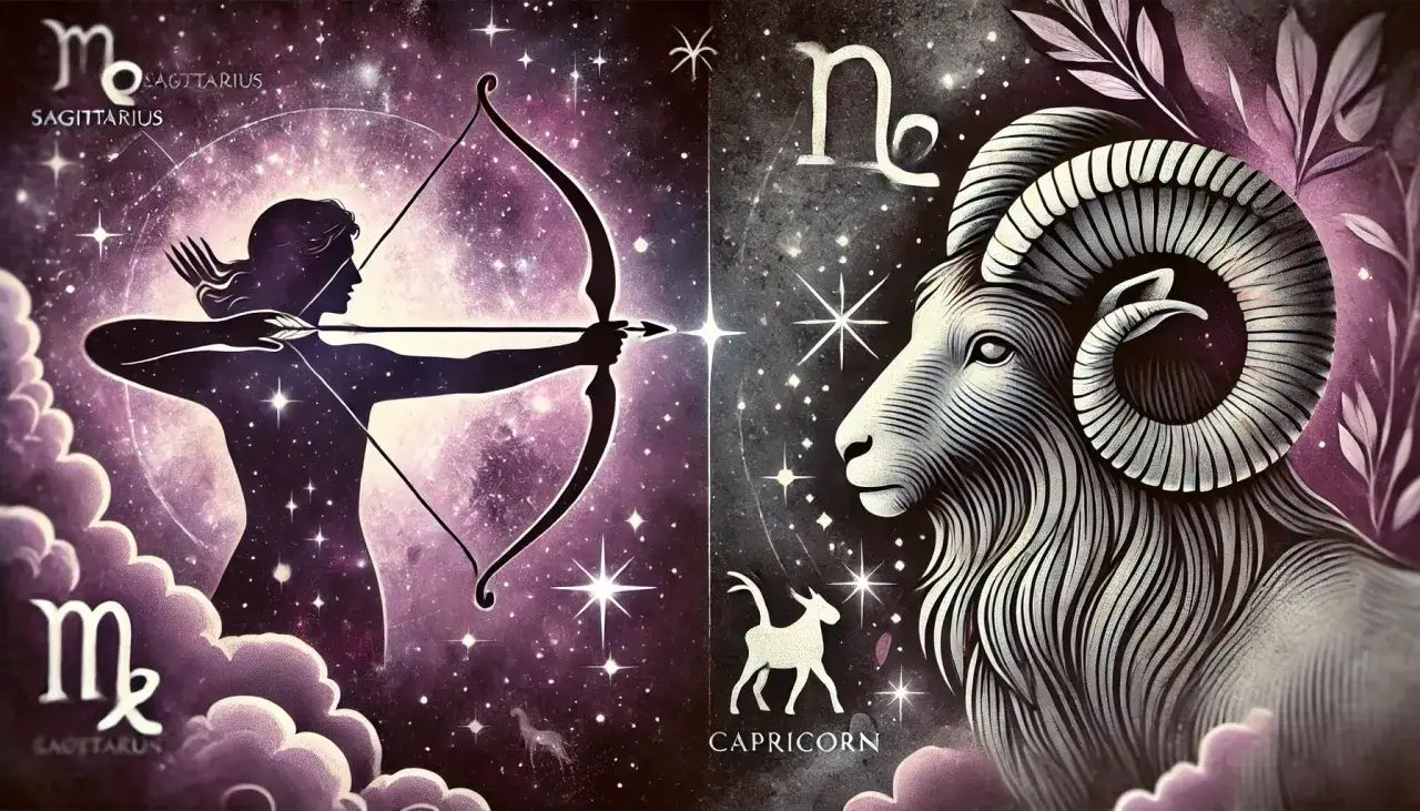 Dwa znaki zodiaku: Strzelec z łukiem i Koziorożec. 21 grudnia to przełom, czas na nowe cele.