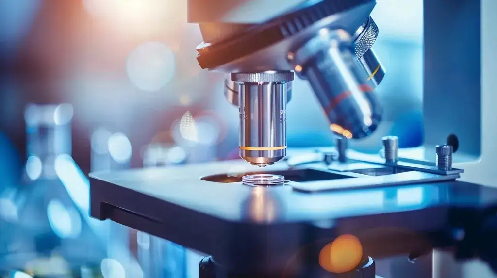 Mikroskop w laboratorium, analiza śladów biologicznych, praca laboratoryjna