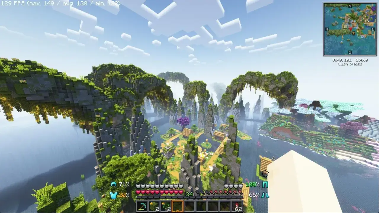 Minecraft różne biomy lokalizacje domów