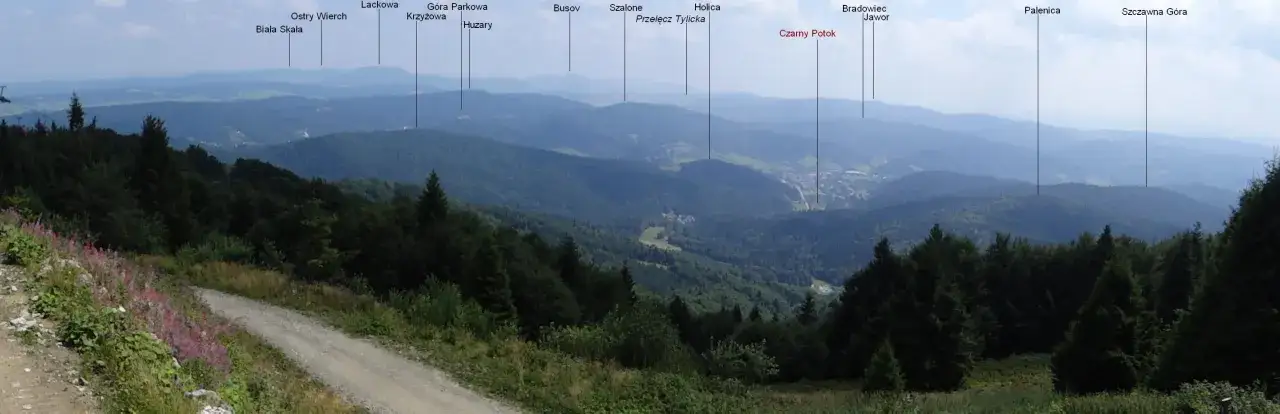 Beskid Sądecki panorama gór Radziejowa Jaworzyna Krynicka