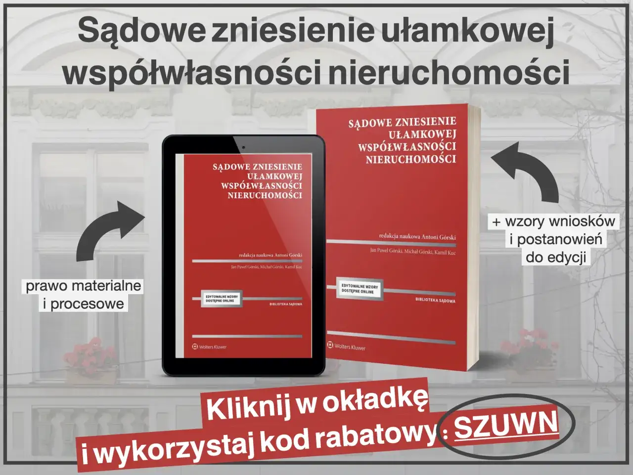koszty sądowe zniesienie współwłasności infografika