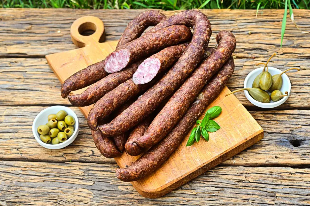produkcja kiełbasy z dziczyzny rzemieślnicza
