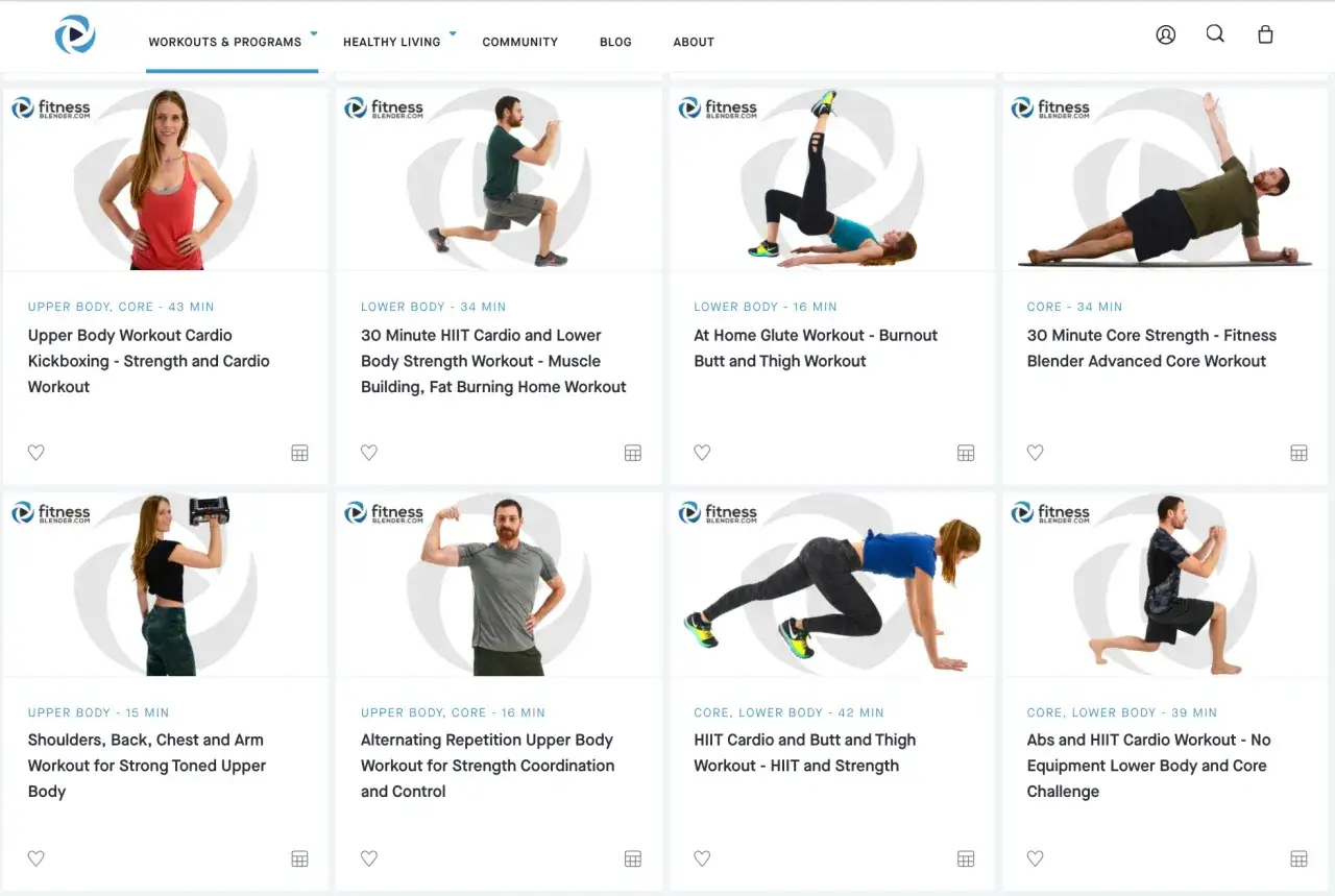 Des exercices de hiit sport pour le corps entier, le haut du corps, le bas du corps et le tronc. Des entraînements variés pour tous les niveaux.