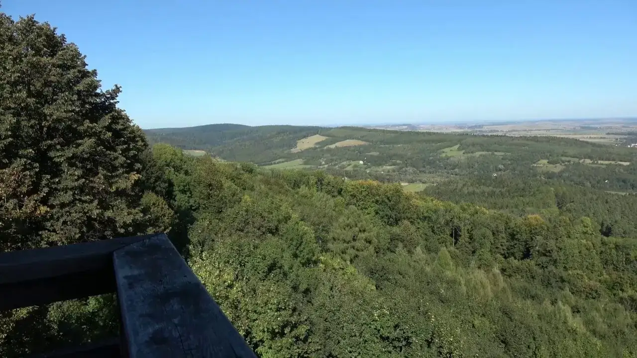 Kalwaria Pacławska wieża widokowa panorama
