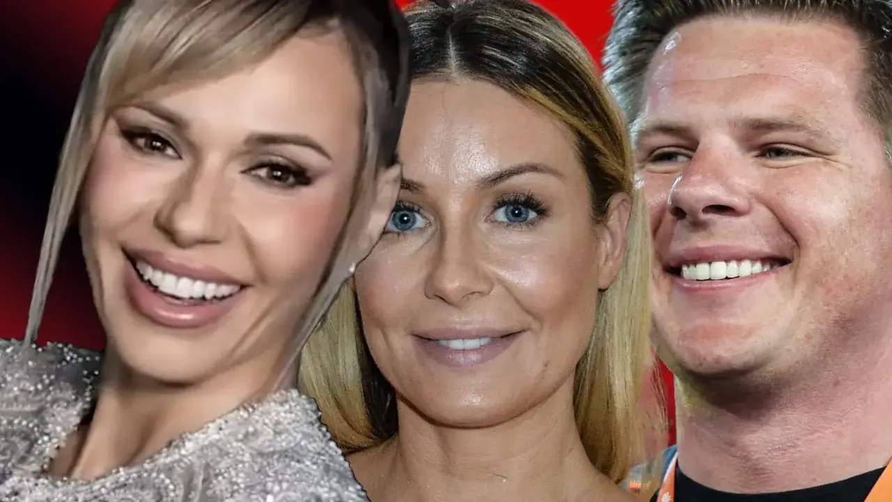 Trzy uśmiechnięte twarze: kobieta w błyszczącej sukni, kobieta z niebieskimi oczami i mężczyzna. Czy to wyjaśnia, dlaczego popularny tiktoker dostał rolę zamiast zawodowego aktora?