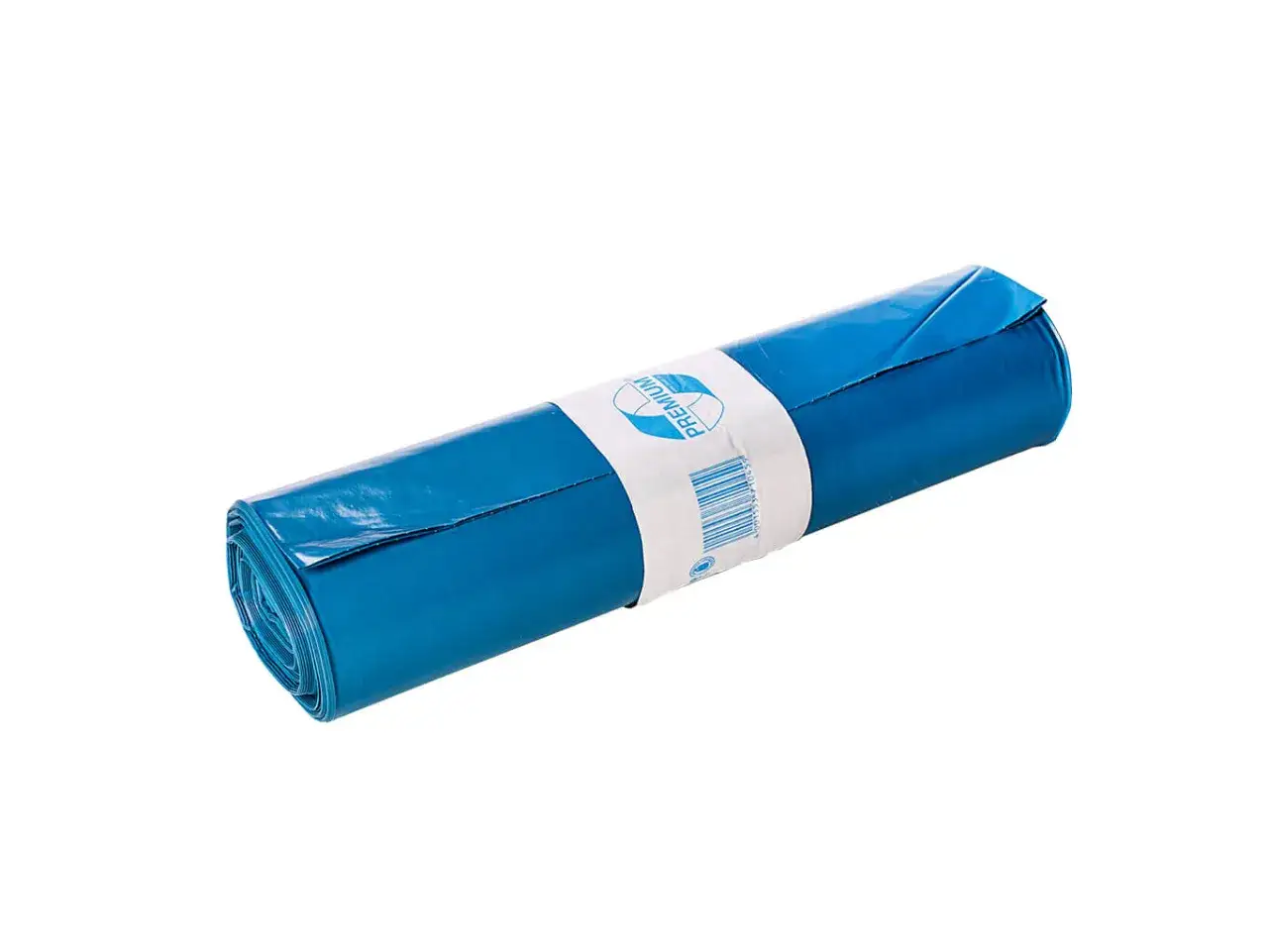 Blauer M&uuml;llsack-Rolle, ideal zum Tapeten entsorgen.