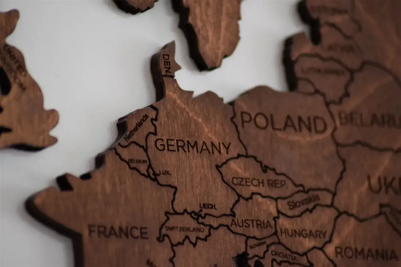 Mapa administracyjna Niemiec landy