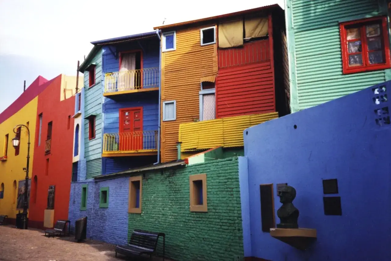 Kolorowe budynki Caminito La Boca Buenos Aires