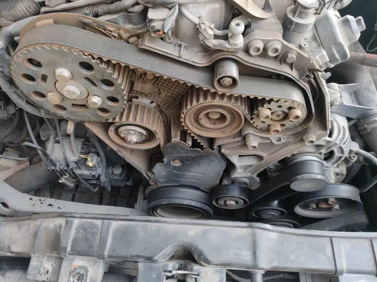 Pasek wielorowkowy Audi A4 B8 2.0 TDI. Schemat napędu rozrządu i osprzętu.