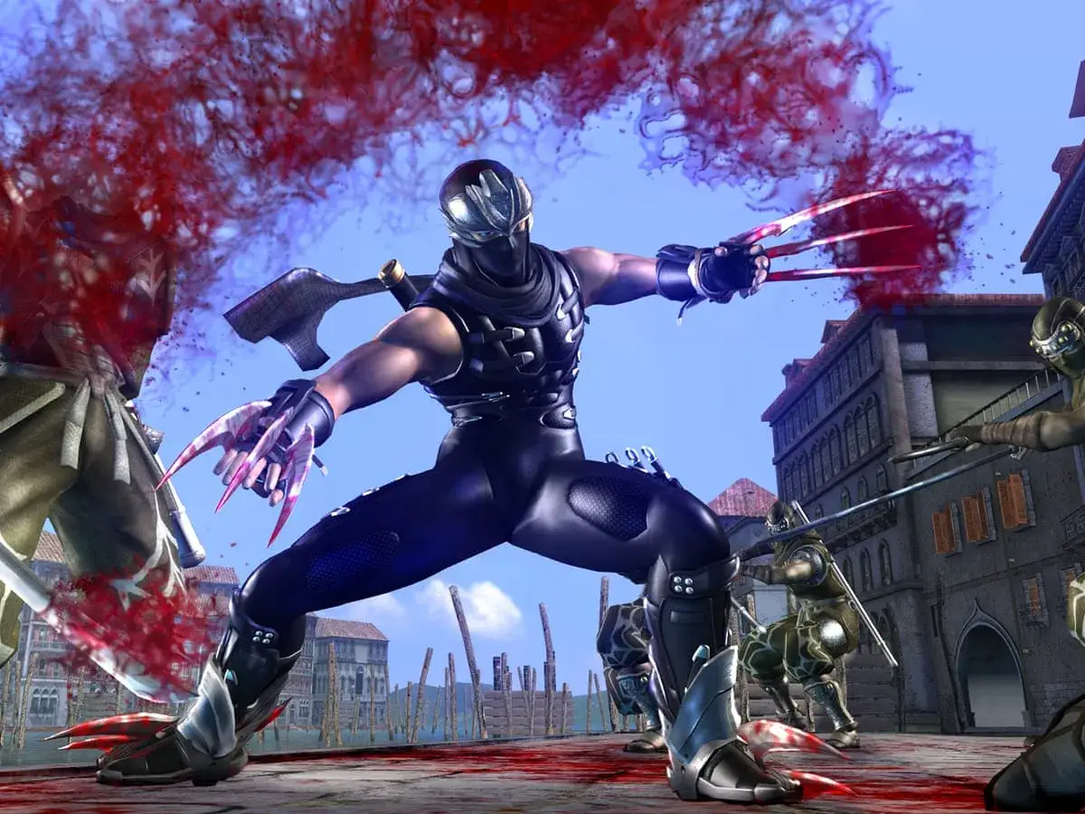 Ryu Hayabusa w akcji, walczy z przeciwnikami w krwawej bitwie. Czy to najtrudniejsza gra na świecie?