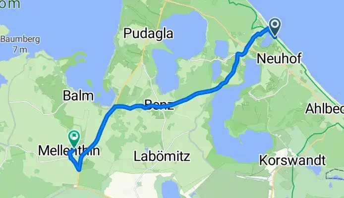 Fahrradverleih Bansin Karte Usedom