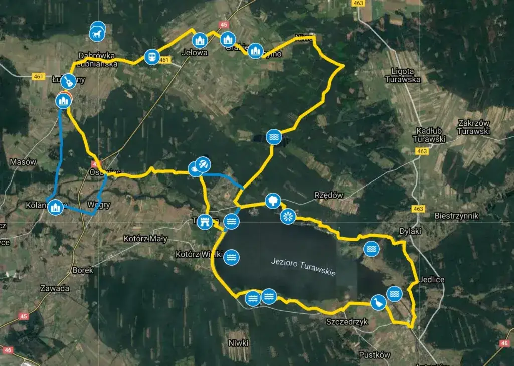 Ścieżka rowerowa Jezioro Turawskie