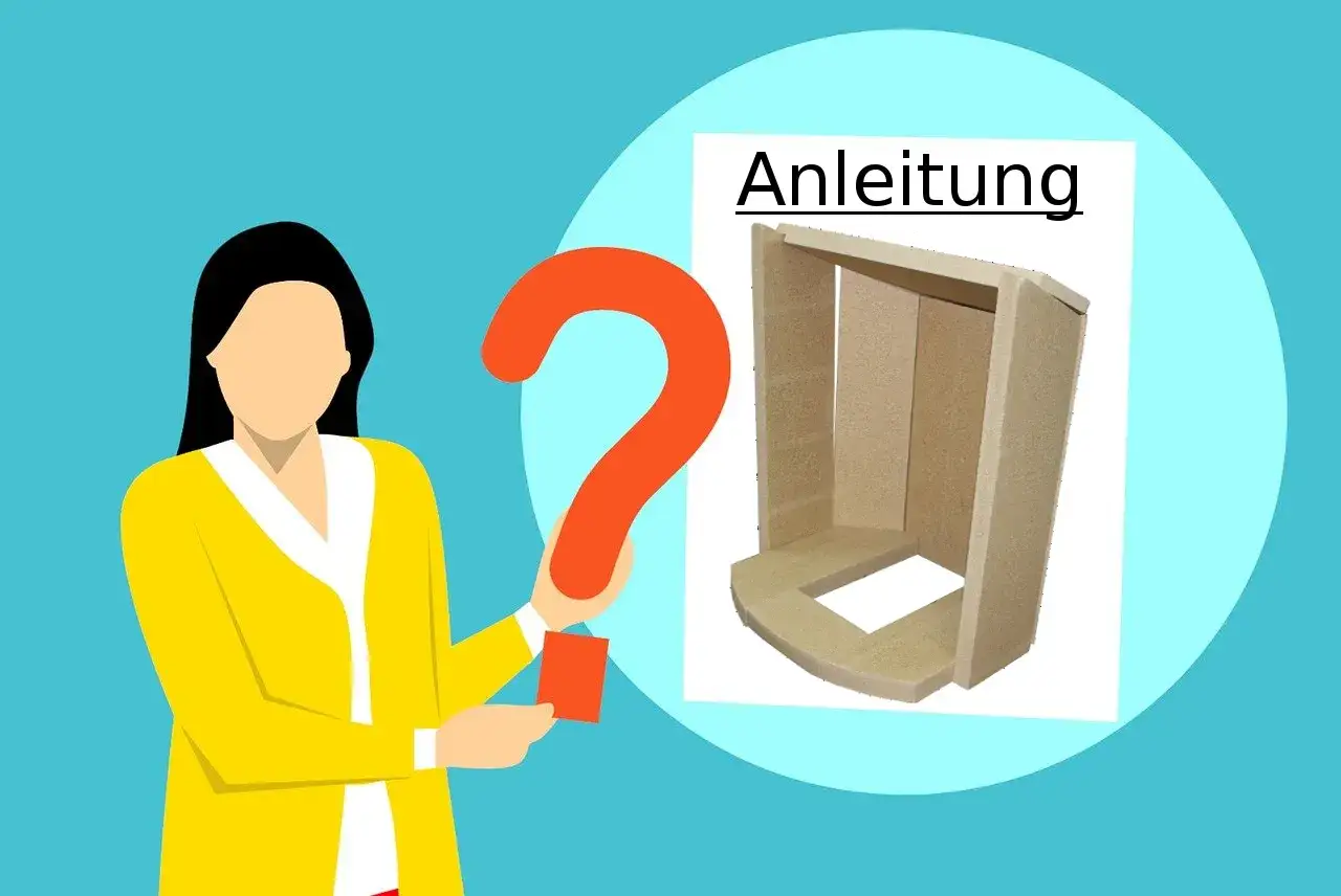 Frau mit Fragezeichen vor Anleitung zum Feuerraumauskleidung selber machen.