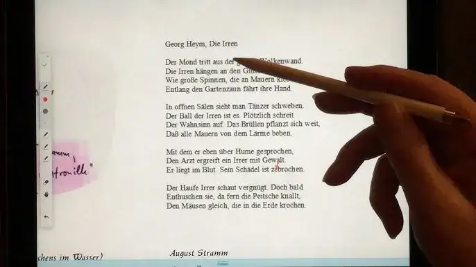 Expressionistische Gedichte Formbruch