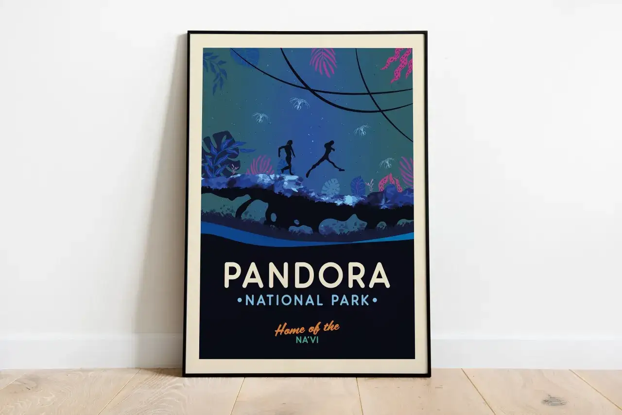 Plakat z Pandory, domu Na'vi. Dwie sylwetki biegną przez nocny las. Od ilu lat trwa ta przygoda?