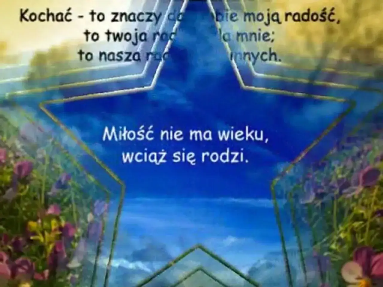 Kochać - to znaczy czerpać radość, bo miłość nie ma wieku, wciąż się rodzi.