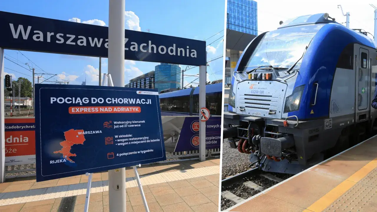 Pociąg do Chorwacji z Polski,