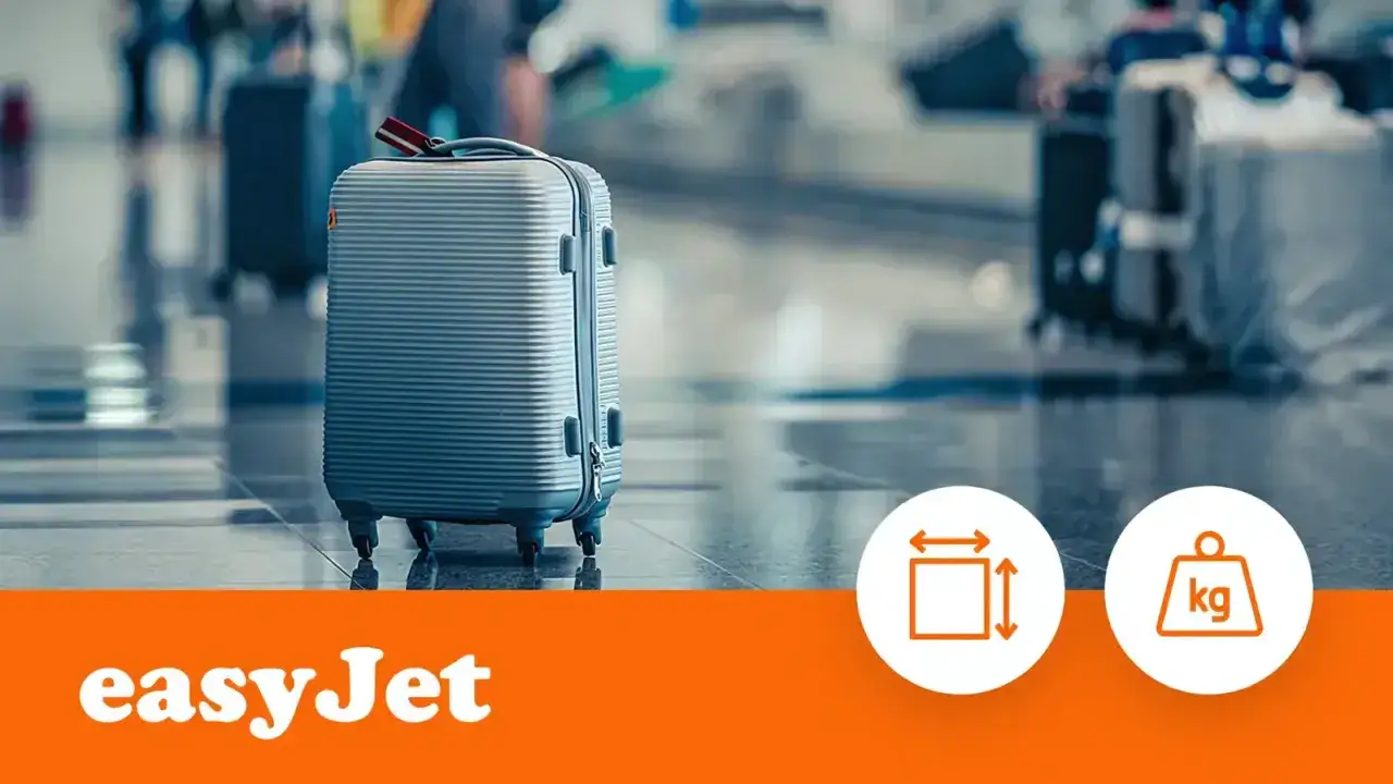 Walizka na lotnisku. Sprawdź easyJet wymiary bagażu podręcznego i wagę, by podróżować bez stresu.
