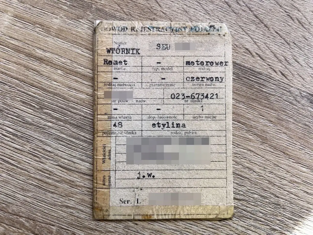 numer silnika samochodu lokalizacja