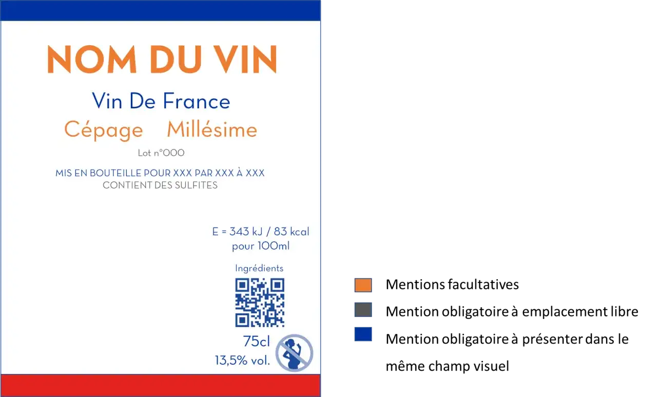 &Eacute;tiquette de vin 