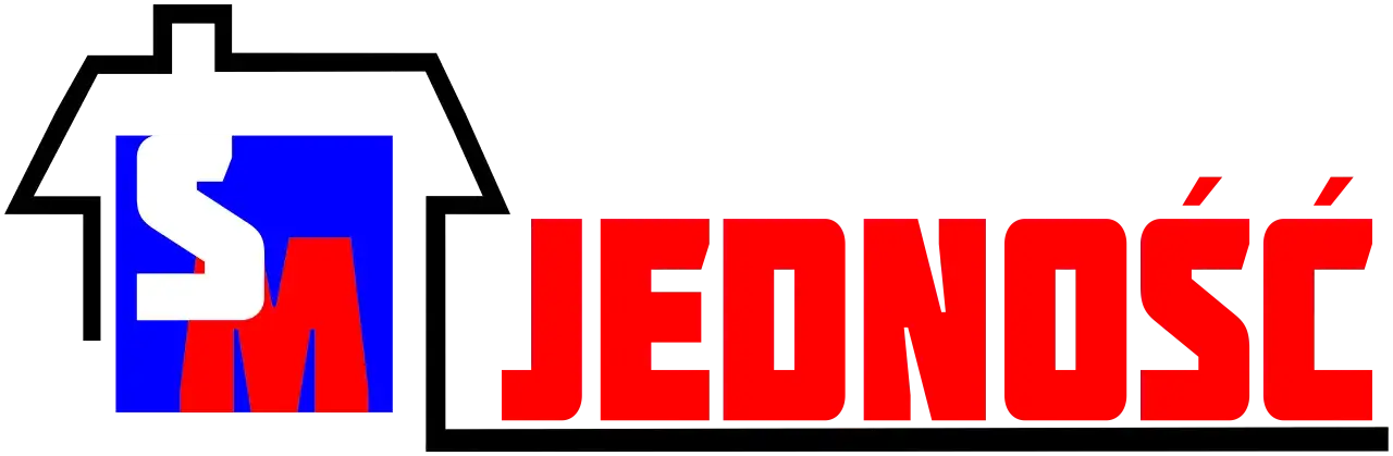 Spółdzielnia mieszkaniowa logo i budynek