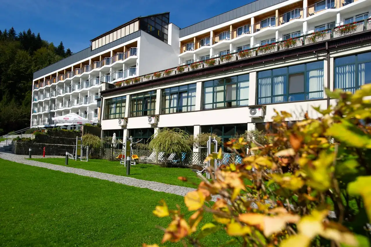 Hotel Halo Szczyrk widok z lotu ptaka
