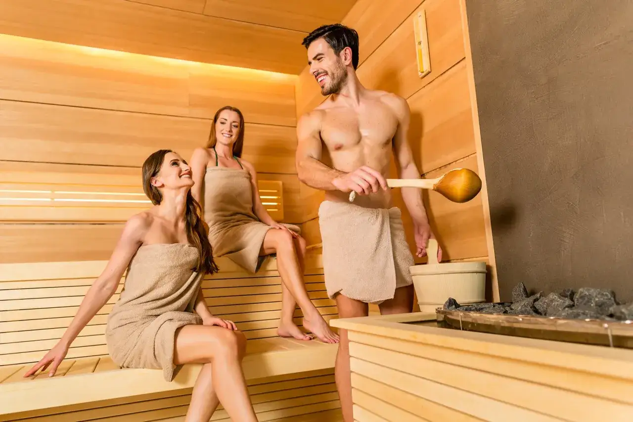 sauna korzyści dla serca infografika