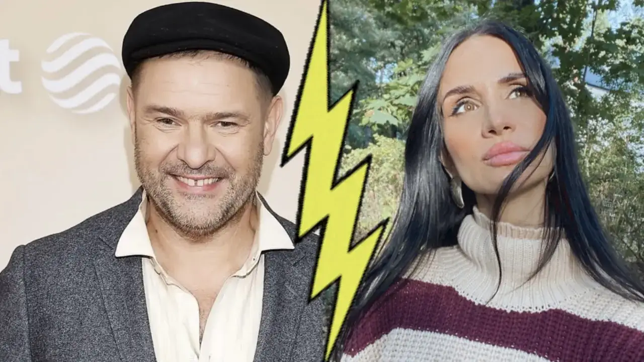 Rozstanie pary X i Y. Dlaczego przestali się obserwować na Instagramie? Mężczyzna w czapce i marynarce, kobieta w swetrze.