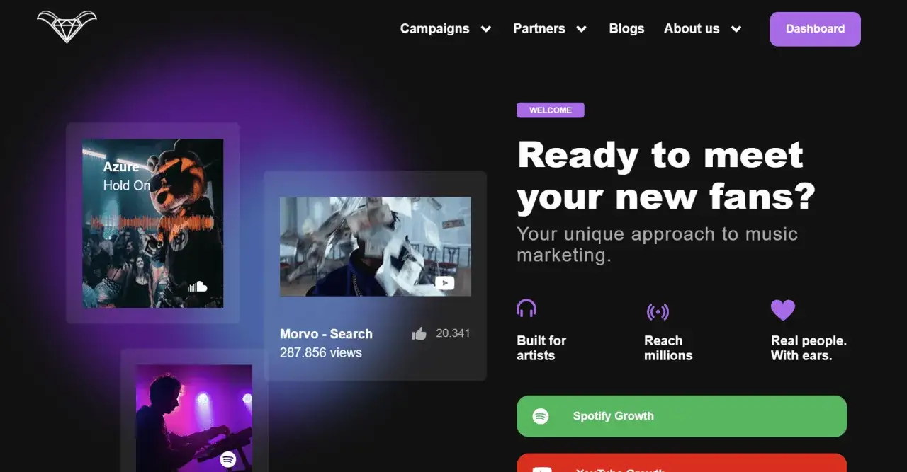 Musik-Marketing-Plattform mit Kampagnen, Partnern und Blogs. Nutze submit hub f&uuml;r Spotify Growth.