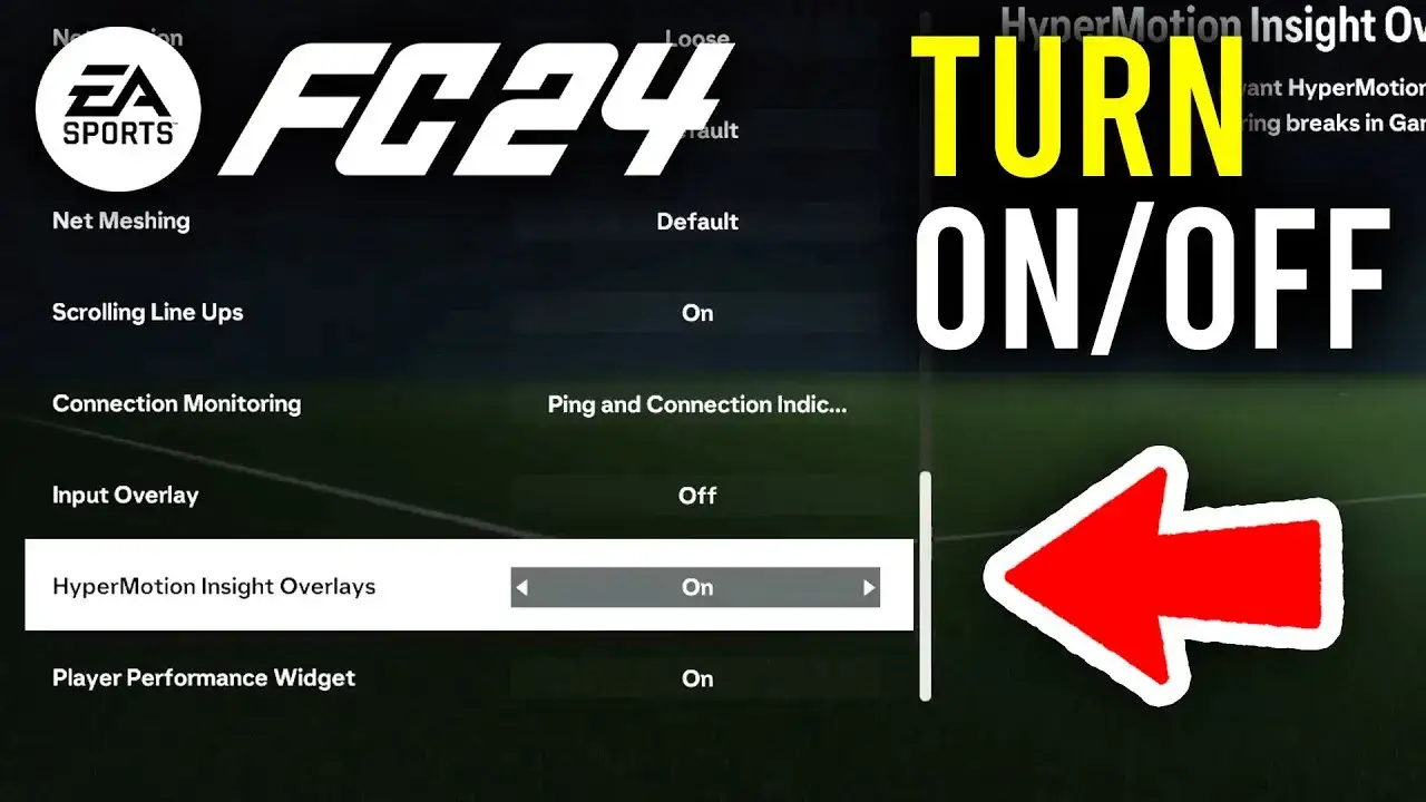 FIFA 23 Hypermotion Insight Overlays ustawienia