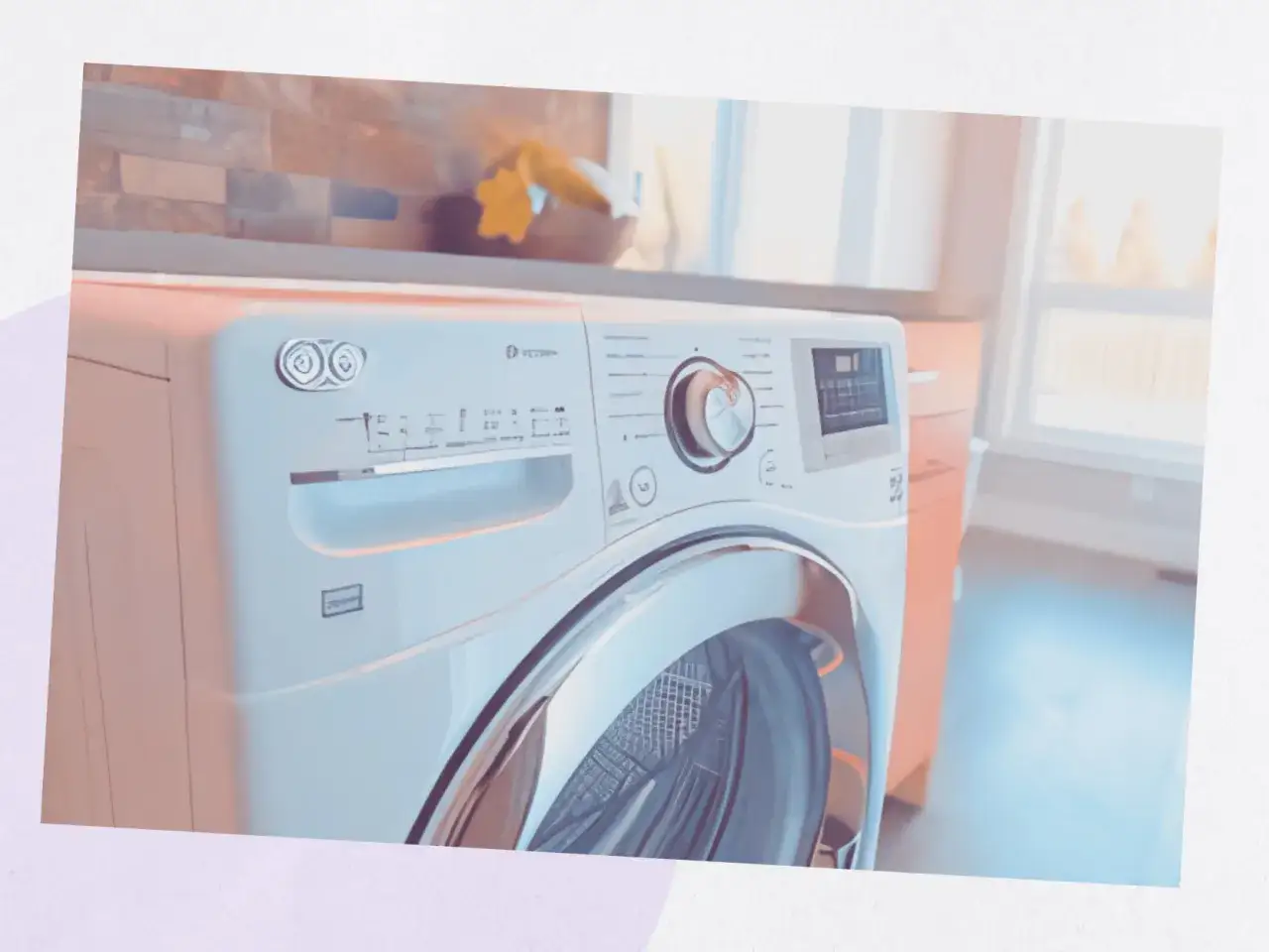 Un s&egrave;che-linge blanc moderne dans une buanderie. Combien de temps dure un s&egrave;che-linge ? Cela d&eacute;pend du cycle et de la charge.