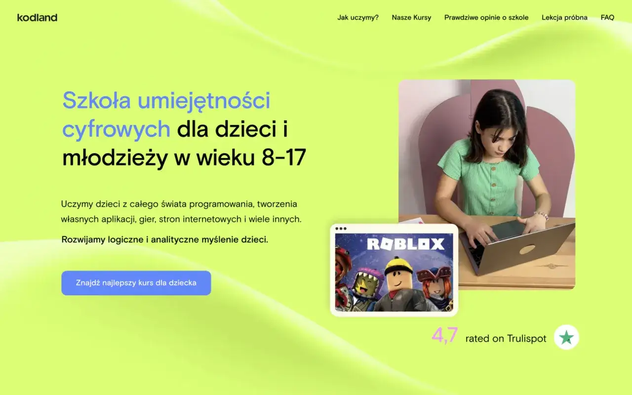 Rodzic analizujący oferty kursów dla dzieci