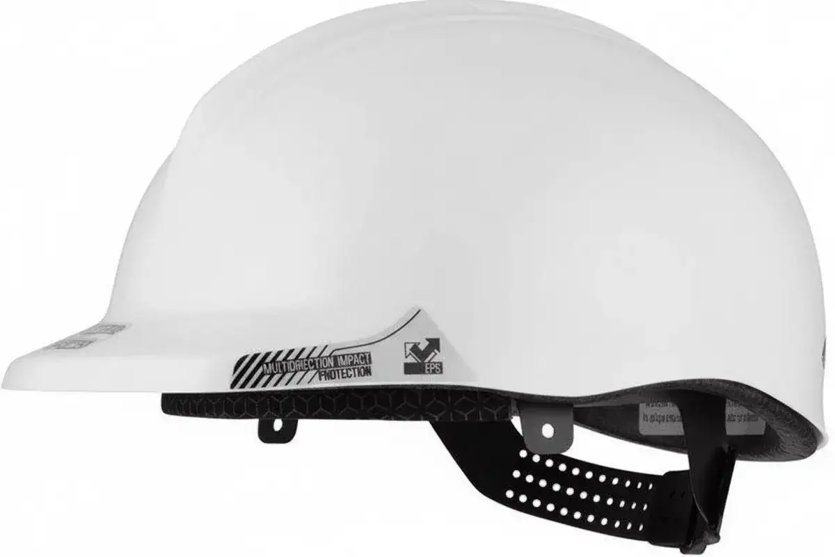 Casco blanco de seguridad, un epi esencial para protegerte en cualquier obra.