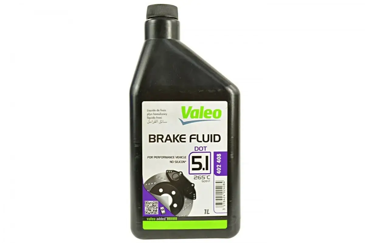 Płyn hamulcowy Valeo DOT 5.1. Dowiedz się, jak dobrać płyn hamulcowy DOT 4 a DOT 5.1, różnice i kompatybilność.