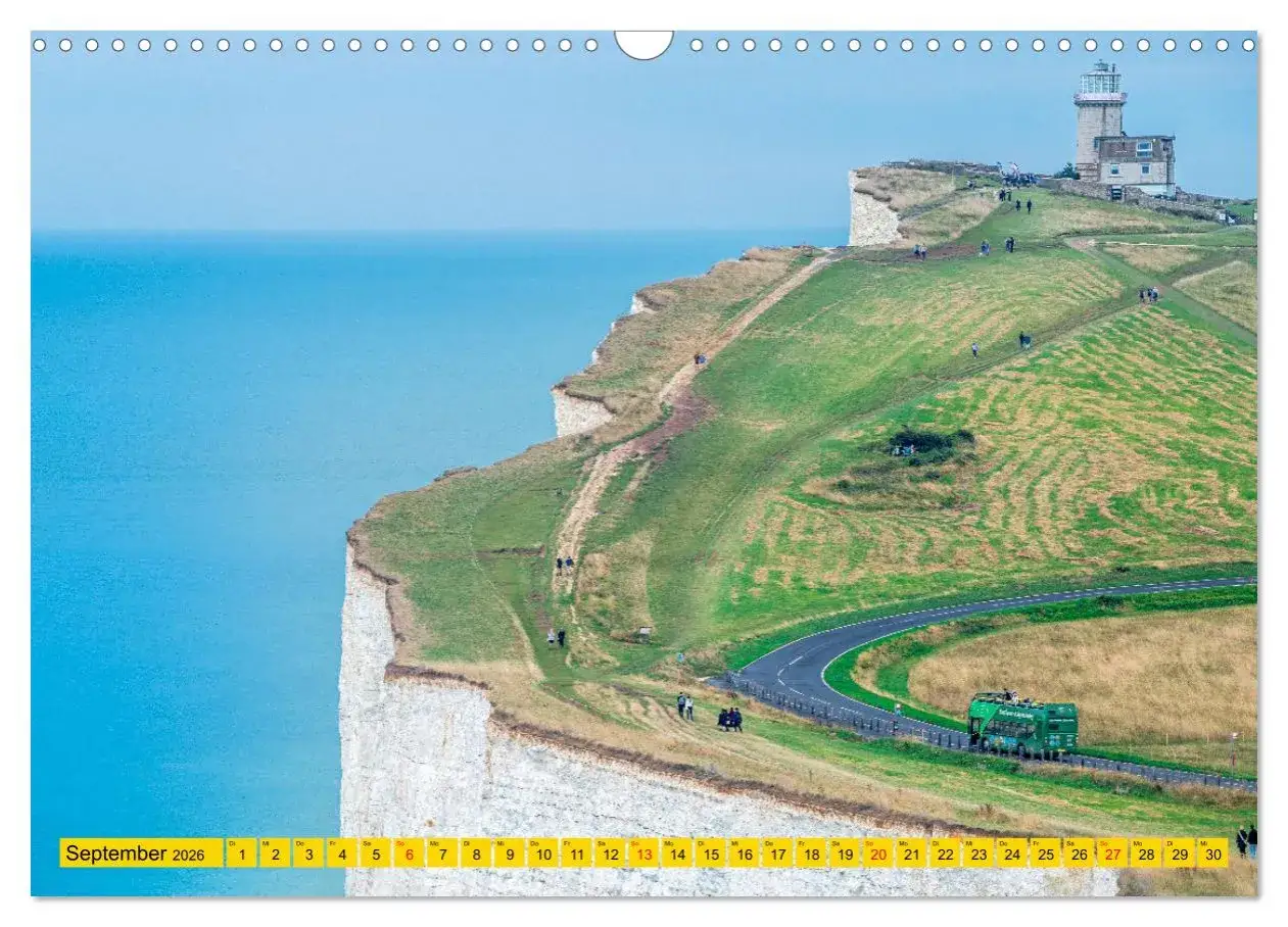 Luftaufnahme Seven Sisters Kreidefelsen East Sussex